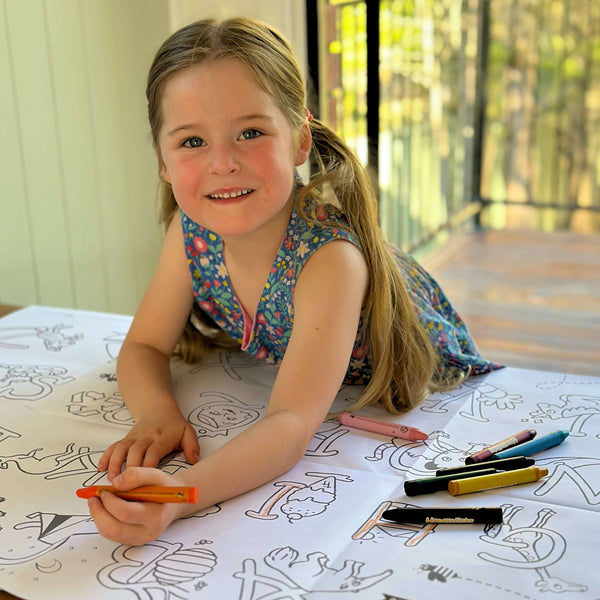 Honeysticks - Australia - Honeysticks Jumbo Posters & Crayons Activity Set