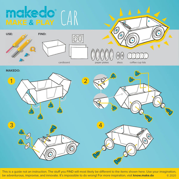 Makedo Australia - Explore Kit | Makedo Cardboard Construction for 1-2 Makers