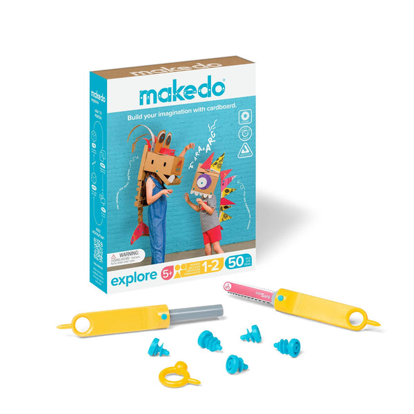Makedo Australia - Explore Kit | Makedo Cardboard Construction for 1-2 Makers