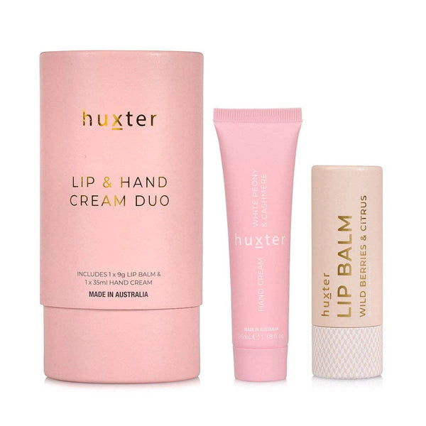 Huxter - Lip & Hand Cream Duo - Pink - White Peony & Cashmere