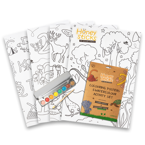 Honeysticks - Australia - Honeysticks Jumbo Posters & Watercolour Paints Activity Set