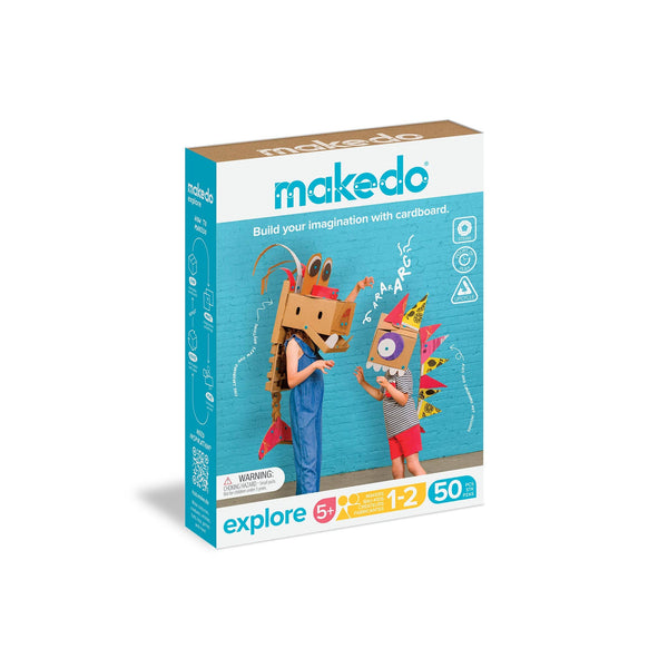 Makedo Australia - Explore Kit | Makedo Cardboard Construction for 1-2 Makers