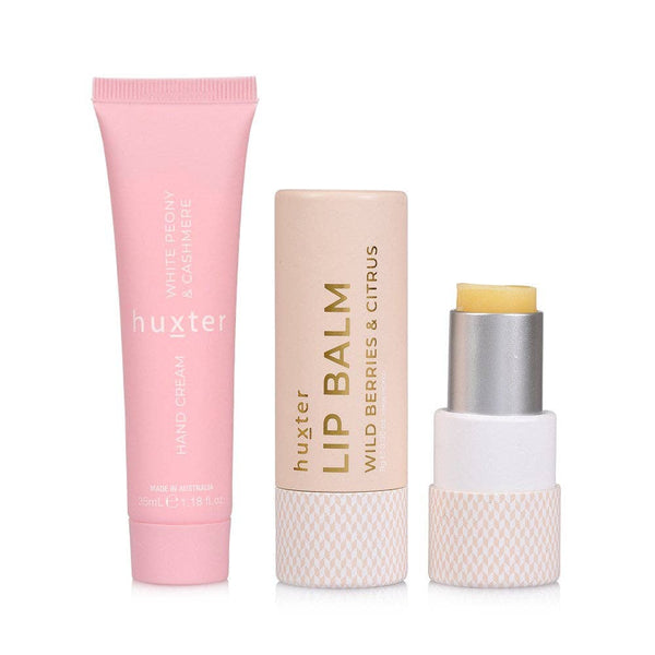 Huxter - Lip & Hand Cream Duo - Pink - White Peony & Cashmere