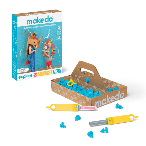 Makedo Australia - Explore Kit | Makedo Cardboard Construction for 1-2 Makers