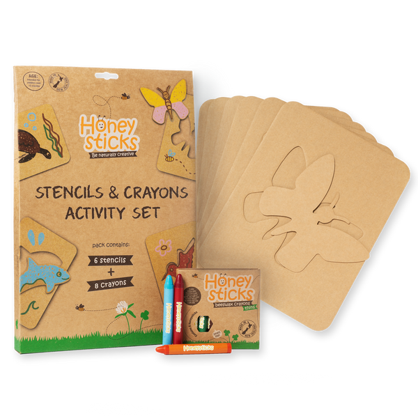 Honeysticks - Australia - Honeysticks Jumbo Stencils & Crayons Activity Set