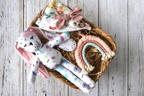 Baby Girl Rainbow Gift Set - Curated Handmade Gifts