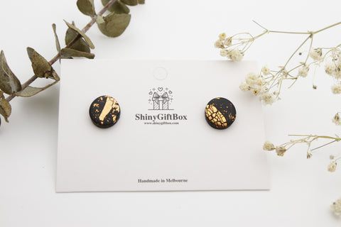 Copper & Black Studs