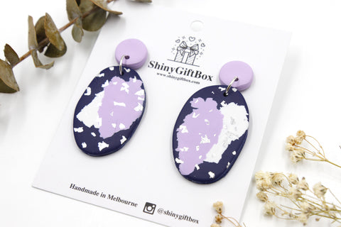Purple & Navy Giant Pebble