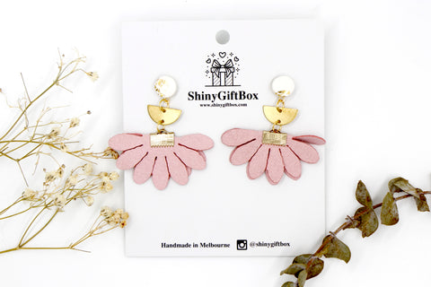 White & Pink Flower Dangle