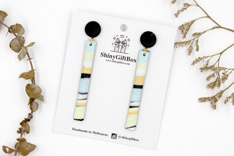 Pastel Rainbow Long Thin Dangle