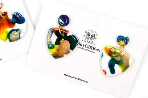 Alcohol Ink Splash Guitar Pick Dangle