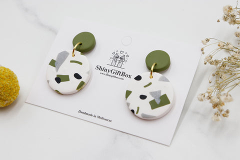 White & Green Circles
