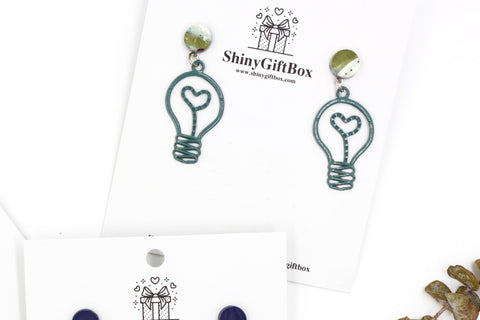 Green Light Bulb / Globe Dangle