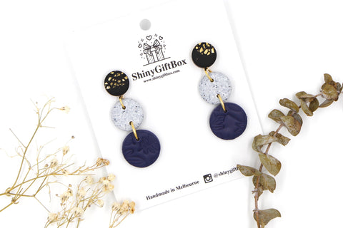 Black Granite & Navy Triple Drop