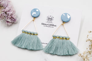 Turquoise Triangle Tassels