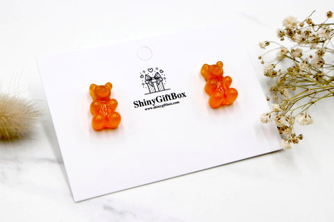 Gummy Bear Studs -  Orange