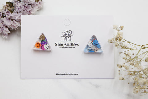 Resin Triangle Smiley