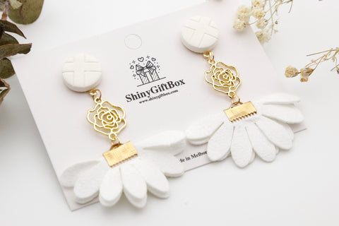 White Cross & Gold Flower